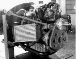 The same engine with intercooler