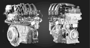 Peugeot 208 engine that has been adapted