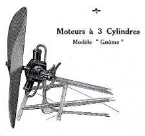 Photo-drawing of the three-cylinder engine
