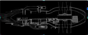 Rateau turboprop, drawing