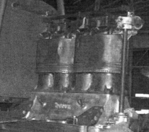Rebus engine on plane, 1909
