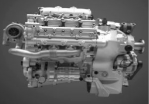 RED AO5 engine, side view