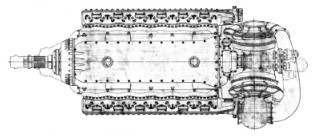 Reggiane Re-105, top view