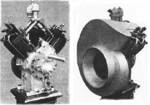 The Renault V4 with and without fairing