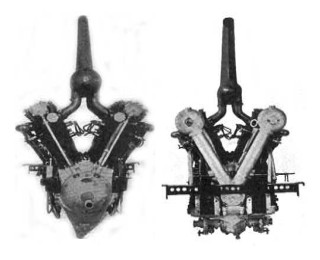 The 200 HP Renault, front and rear view
