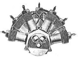 REP 7-cylinder fan-shape engine