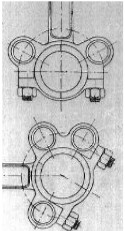 Connection of the master rods