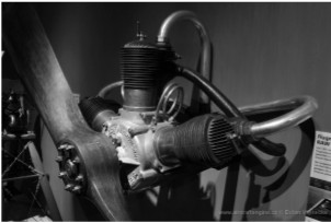 Angled view of the RAW 3-cylinder engine