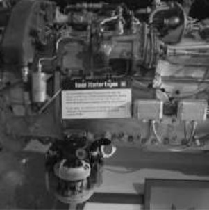 Riedel two-cylinder engine, at the foot of the Jumo
