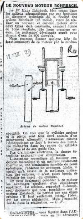 Press article announcing a different engine