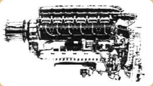 Merlin with hub for wooden propeller