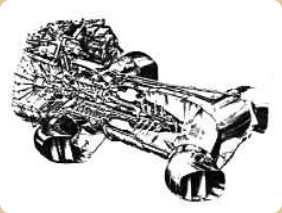 Rolls-Royce RB.193, cutaway with nozzles
