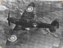 Spitfire with Merlin engine