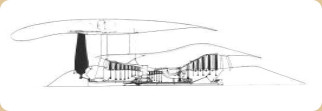 Half-cross-section of the Trent 800