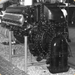 Rolls-Royce Packard-Merlin V-1650-7, rear view