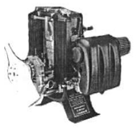Rotax 582 with two radiators