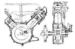 Two cylinder Ader in V
