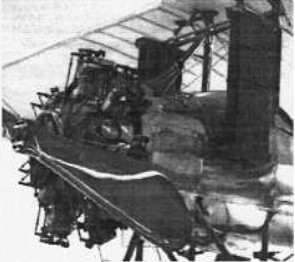 Salmson engine with radiators