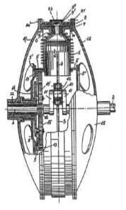Engine side view drawing