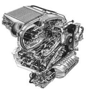 Compact assembly of the Subaru Diesel Boxer