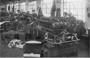Línea de producción del Sunbeam 1000 HP