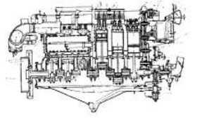 Dibujo esquemático del Maori 4 de Sunbeam