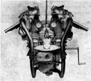 Sunbeam Sikh III por detrás y manivela de arranque manual