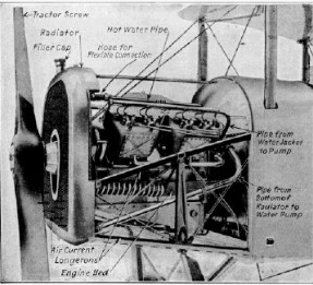 Thomas V-8 engine installed