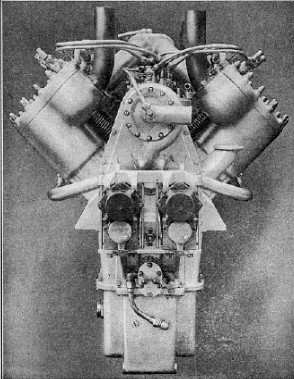 Thomas-Morse engine, rear view