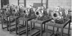 Auxiliary turbine production line