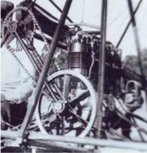 The engine on John Duigan's biplane