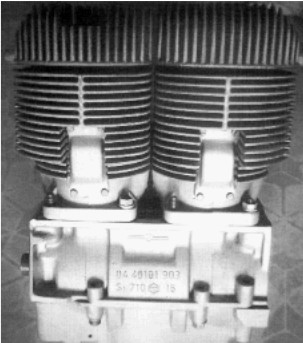 Beautiful appearance of the Trabant engine