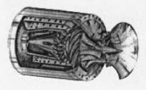 Dibujo en sección de la SR-30