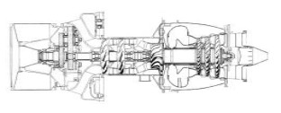Turbomeca Astazou, cross-section