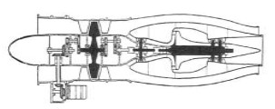 Turbomeca Aubisque, drawing