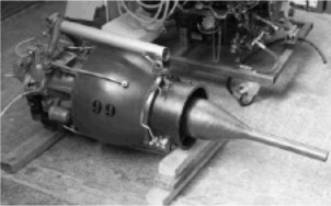 Turbomeca Palas with its characteristic extension