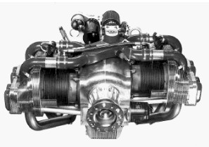 A UL Power horizontally-opposed, four-cylinder engine