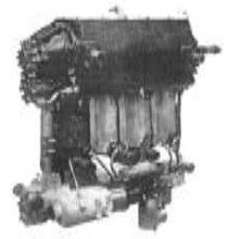 Weir 4-cylinder inverted inline engine, Fig. 1