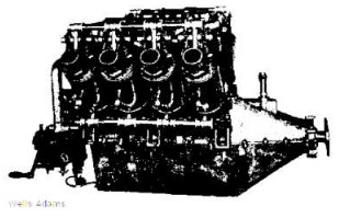The 135 HP Welles & Adams V8 engine