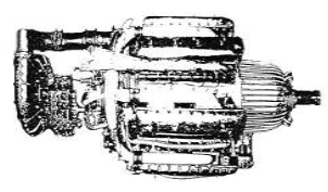 Alfa Romeo 101 RC37/87 Engine, Side View