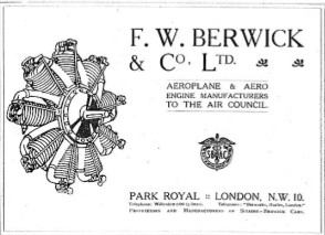 Anuncio de la época del Berwick (Le Rhone Lic.)