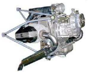 Converted BMW motorcycle boxer engine