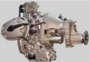 Converted BMW motorcycle boxer engine