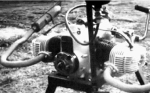 BMW, motorcycle engine in initial stage
