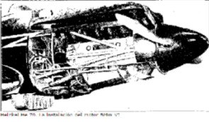 BMW-VI engine installed on the Heinkel He-70