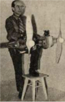 Josej Borzecki with his double engine