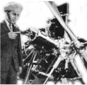Lee Bowman and his engine