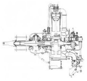Jupiter cross section with gear