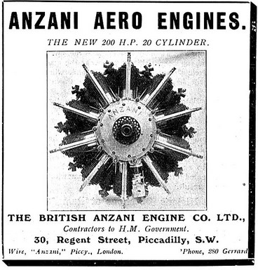 British-Anzani 20-cylinder radial engine