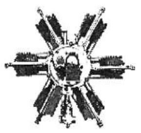 British-Anzani 6-cylinder engine